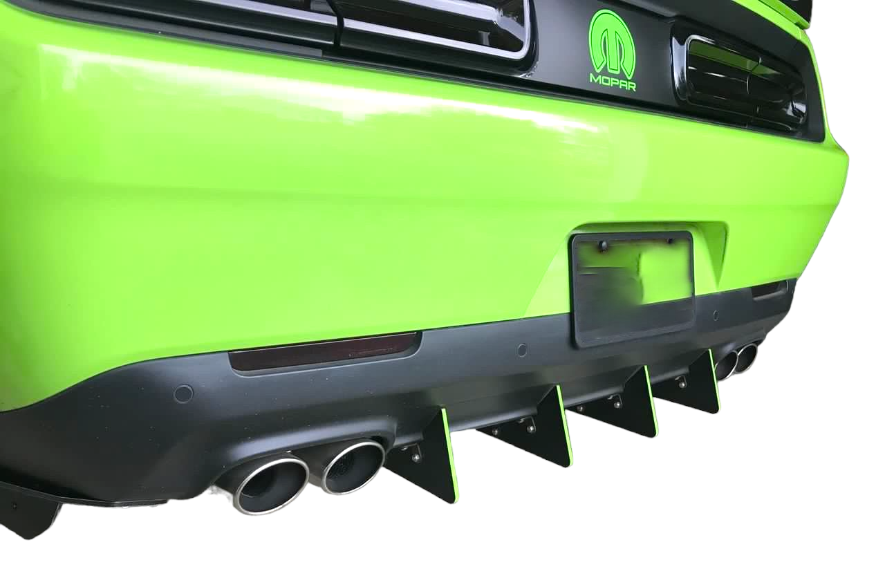 Authority Motorsport Rear Diffuser Kit V7 R2 Compatible with Dodge Challenger 2015-2023