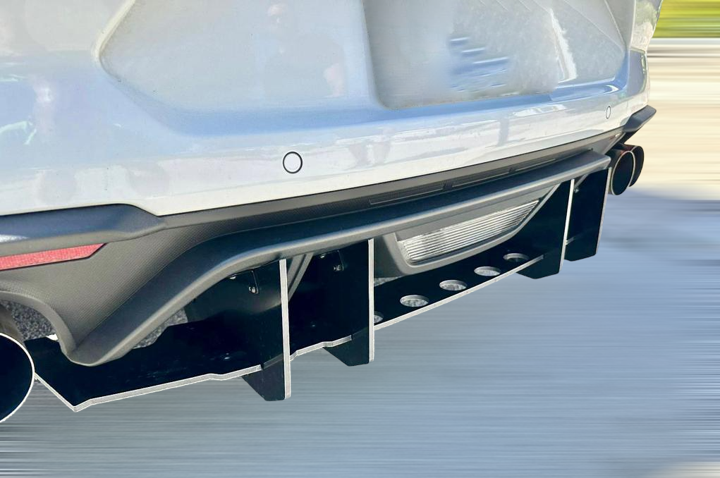 Authority Motorsport R550 Rear Diffuser compatible with Ford Mustang V8 2018-2023