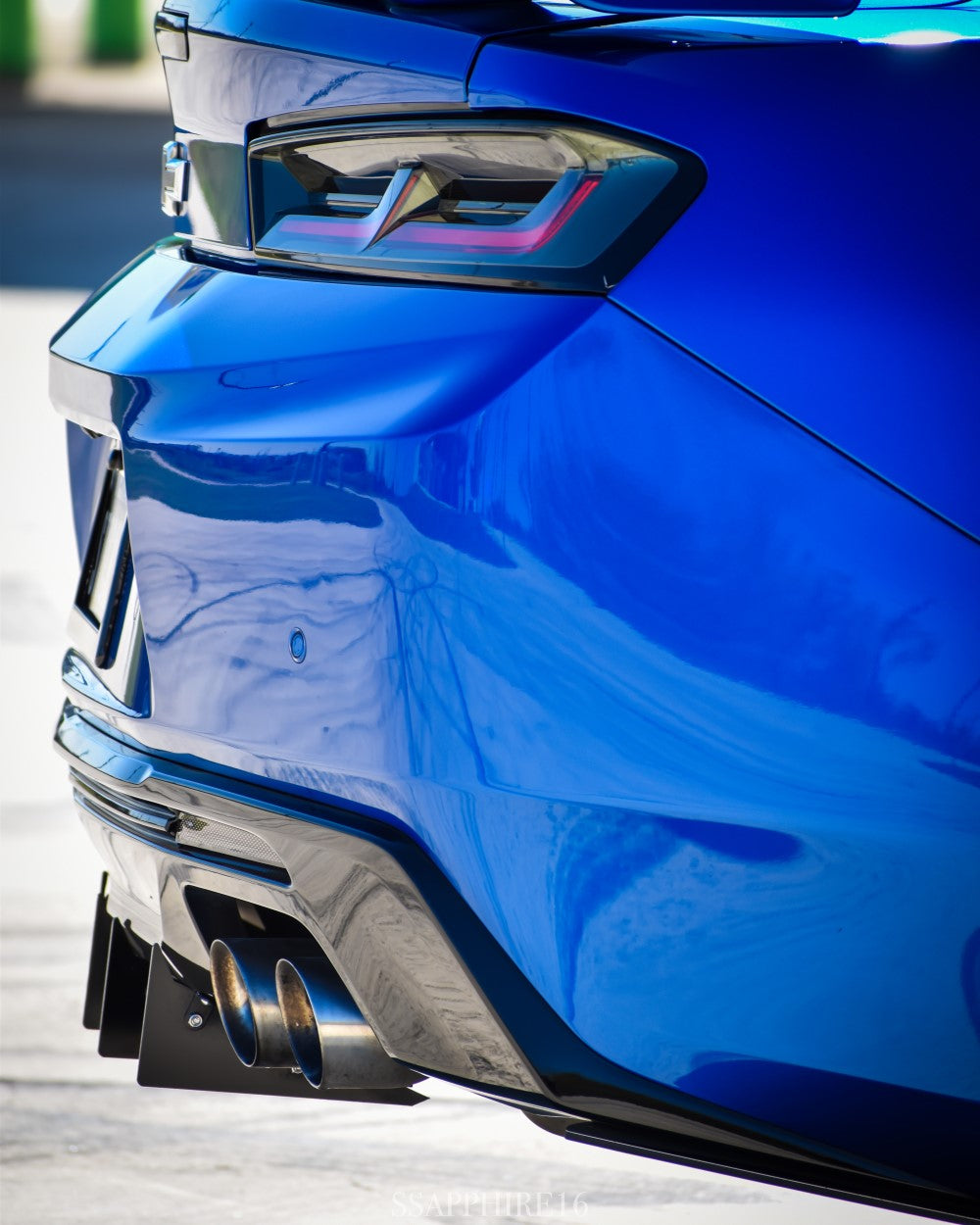 Authority Motorsport Full Rear Diffuser V6 - 6 Piece Kit Compatible with Chevy Camaro SS ZL1 2016-2018