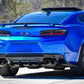 Authority Motorsport Full Rear Diffuser V6 - 6 Piece Kit Compatible with Chevy Camaro SS ZL1 2016-2018