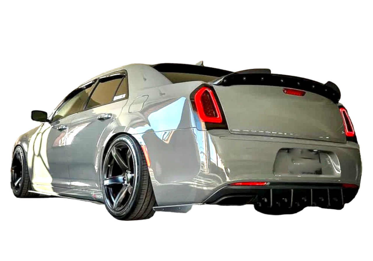 Authority Motorsport Rear Diffuser 7 Piece Kit R2 Compatible with Chrysler 300 2015-2023