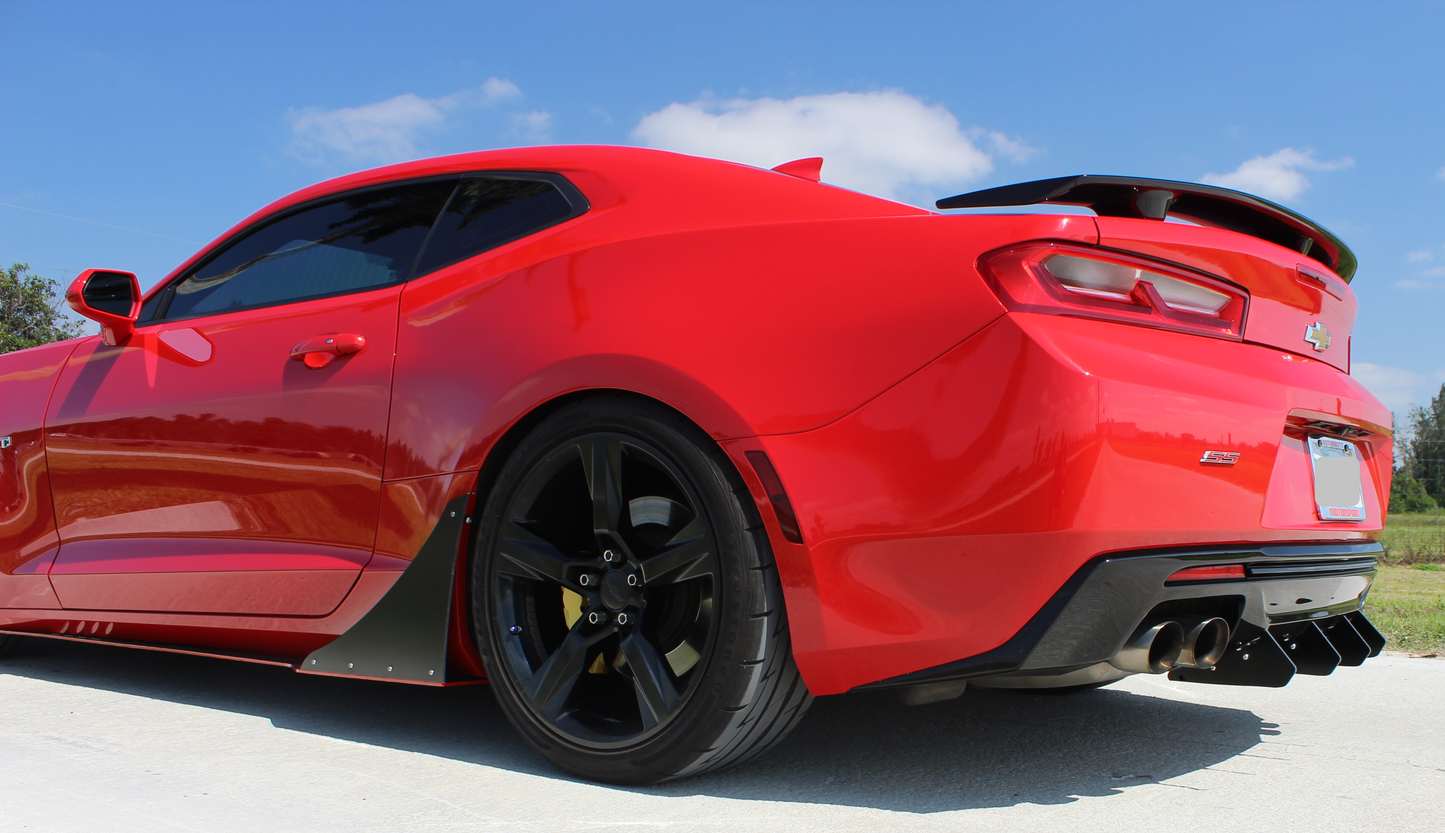 Authority Motorsport Rear Diffuser Kit V1 Compatible with Chevy Camaro SS ZL1 2016 2017 2018
