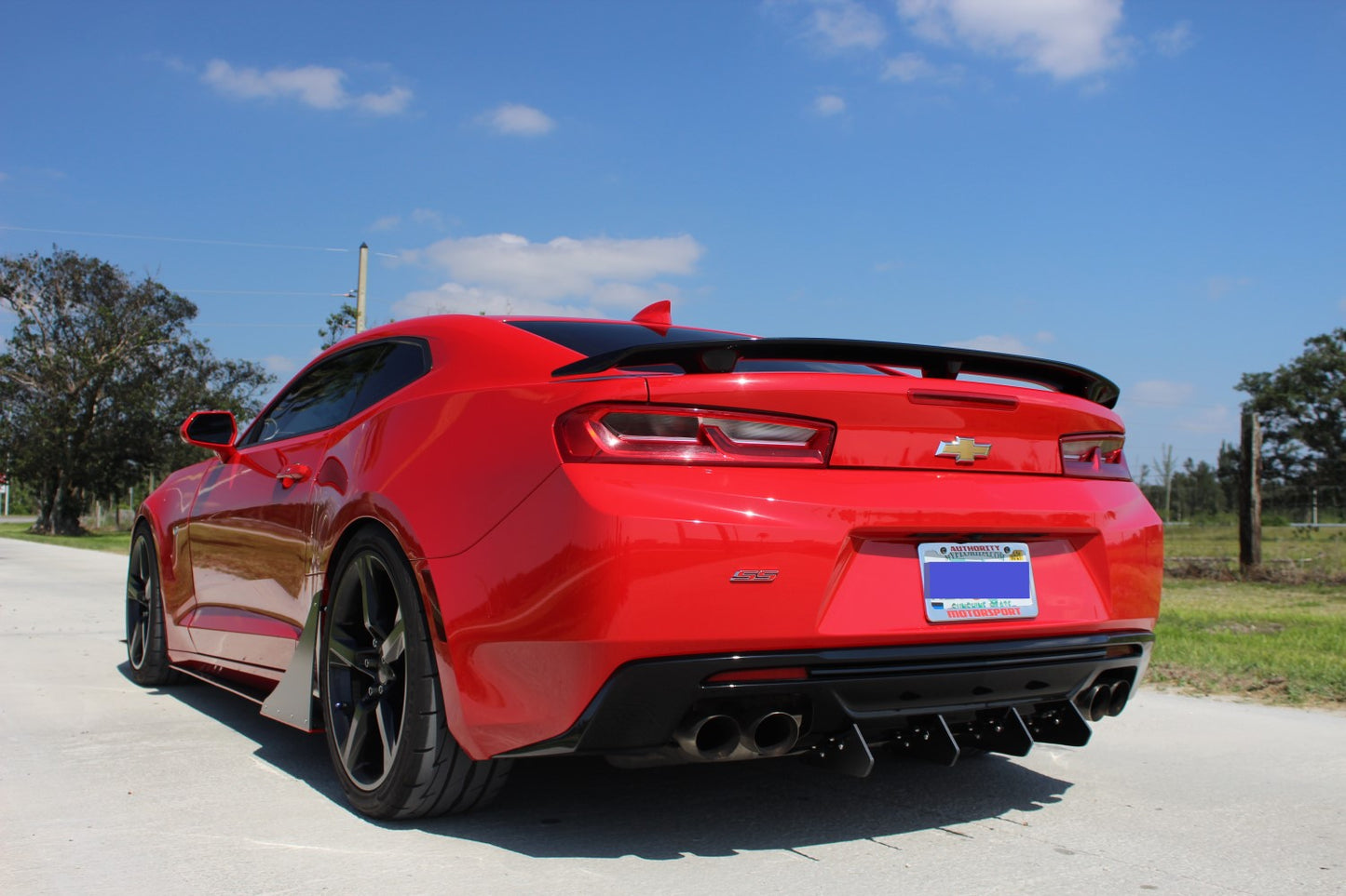 Authority Motorsport Rear Diffuser Kit V1 Compatible with Chevy Camaro SS ZL1 2016 2017 2018