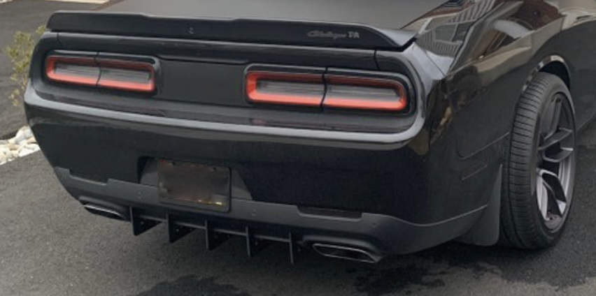 Authority Motorsport Rear Diffuser Kit 5 Piece V3 Compatible with Dodge Challenger 2015-2023