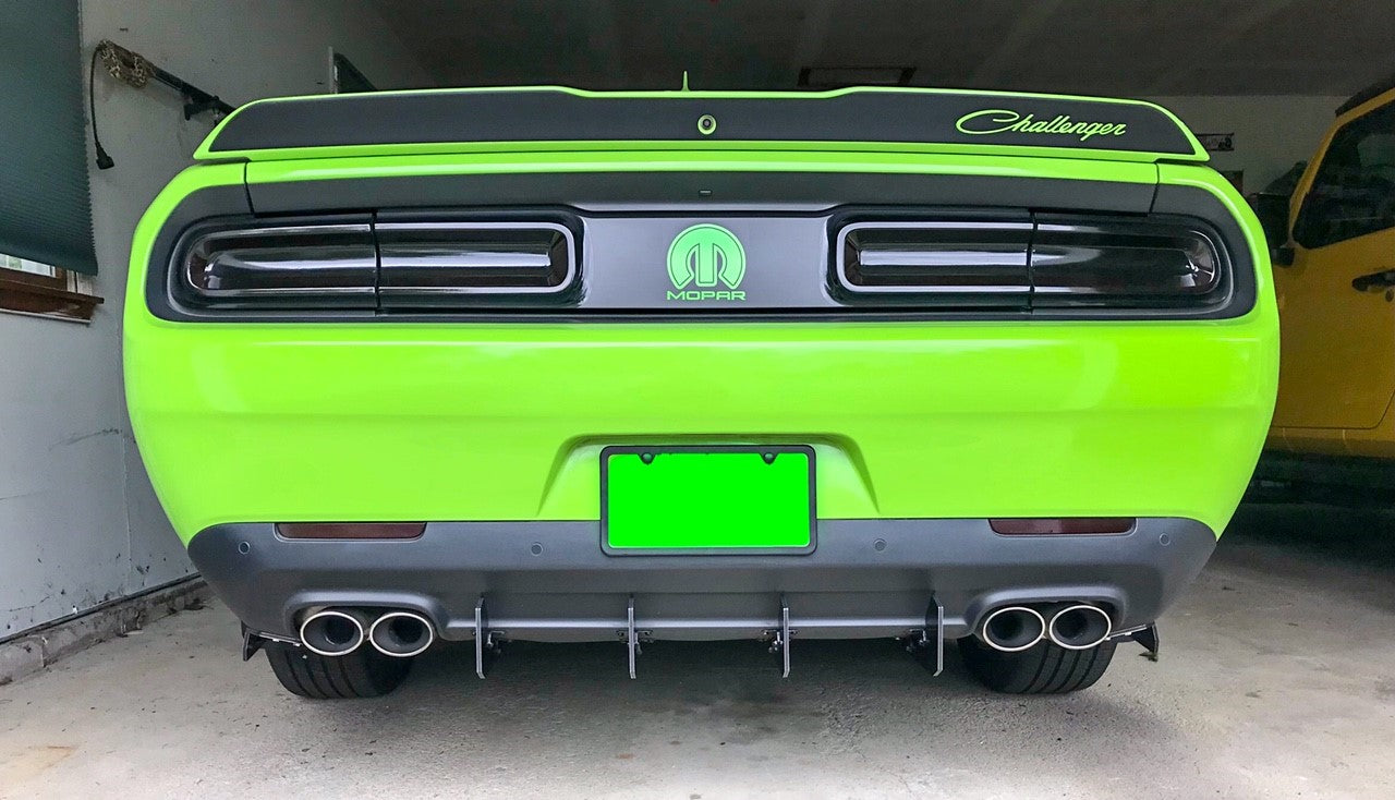 Authority Motorsport Rear Diffuser Kit V1 R2 Compatible with Dodge Challenger 2015-2023