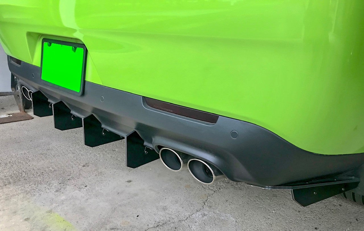 Authority Motorsport Rear Diffuser Kit V1 R2 Compatible with Dodge Challenger 2015-2023