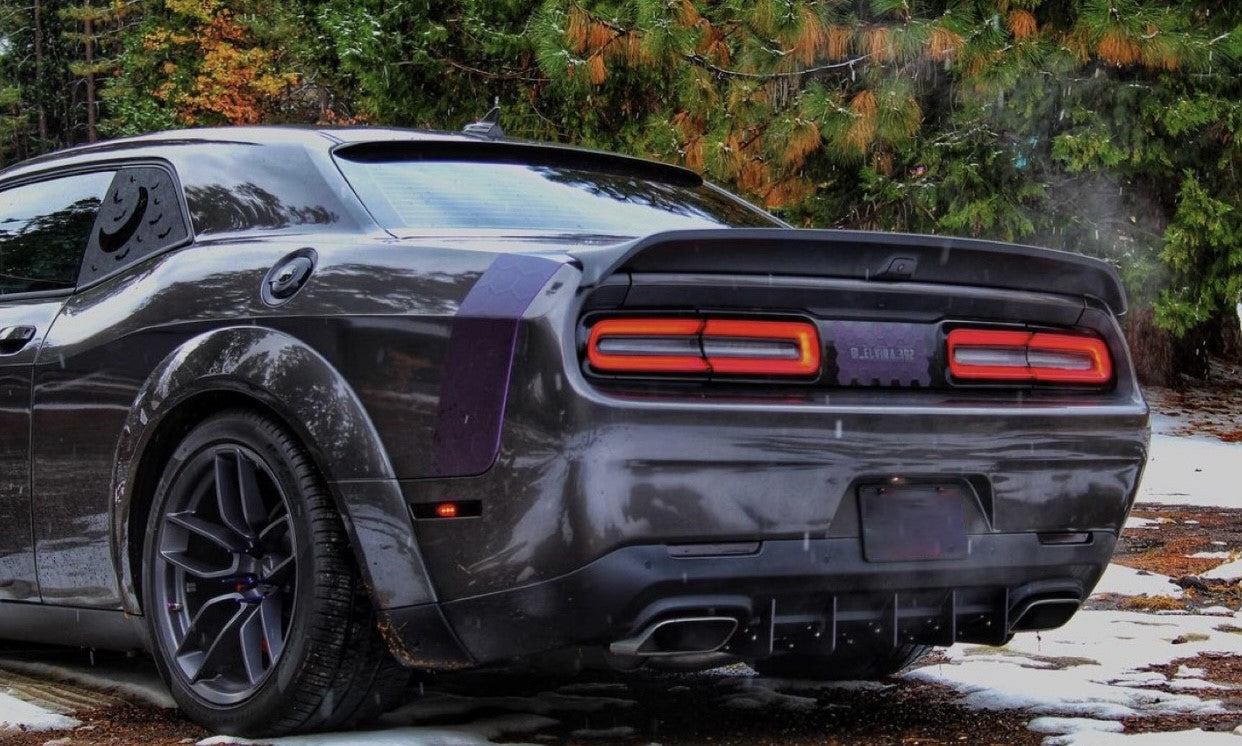 Authority Motorsport Rear Diffuser Kit 5 Piece V3 Compatible with Dodge Challenger 2015-2023