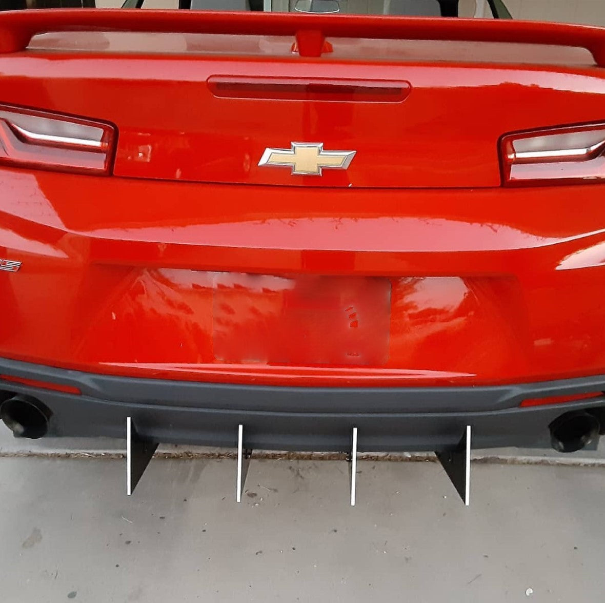 Rear Diffuser V2 4 Piece RS LT SS Compatible with Camaro Dual Exhaust 2016-2019