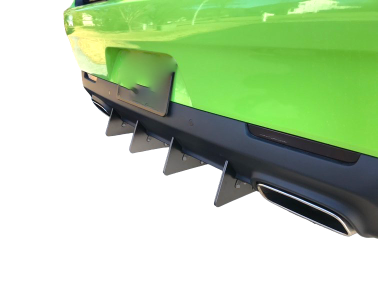 Authority Motorsport Rear Diffuser 6 Piece Kit V7 Compatible with Dodge Challenger 2015-2023