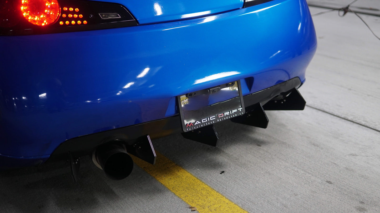 Authority Motorsport Rear Diffuser 5 Piece Kit V1 Compatible with Infiniti G35 Coupe 2003 - 2007