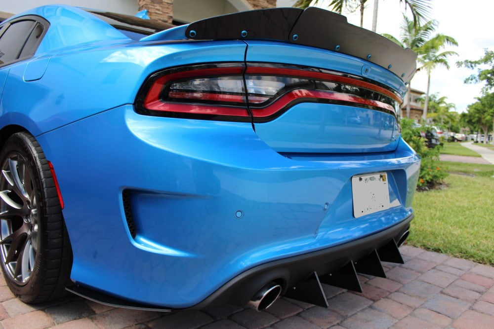 Dodge Charger Rear Diffuser Kit V1 SRT, Hellcat, Scat Pack, Daytona 2017, 2018, 2019