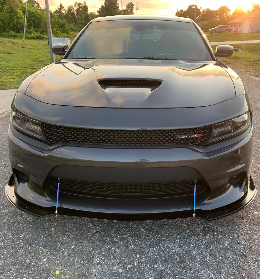 Authority Motorsport Front Splitter V2  Compatible with Dodge Charger V8 Model 2017-2023 Non Widebody