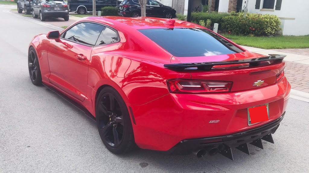 Authority Motorsport Rear Diffuser Kit V2 Compatible with Chevy Camaro SS ZL1 2016 2017 2018