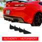 Authority Motorsport Rear Diffuser Kit V3 Compatible with Chevy Camaro SS ZL1 2016 2017 2018
