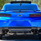 Authority Motorsport Full Rear Diffuser V6 - 6 Piece Kit Compatible with Chevy Camaro SS ZL1 2016-2018