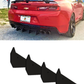 Authority Motorsport Rear Diffuser Kit V4 Compatible with Chevy Camaro SS ZL1 2016 2017 2018