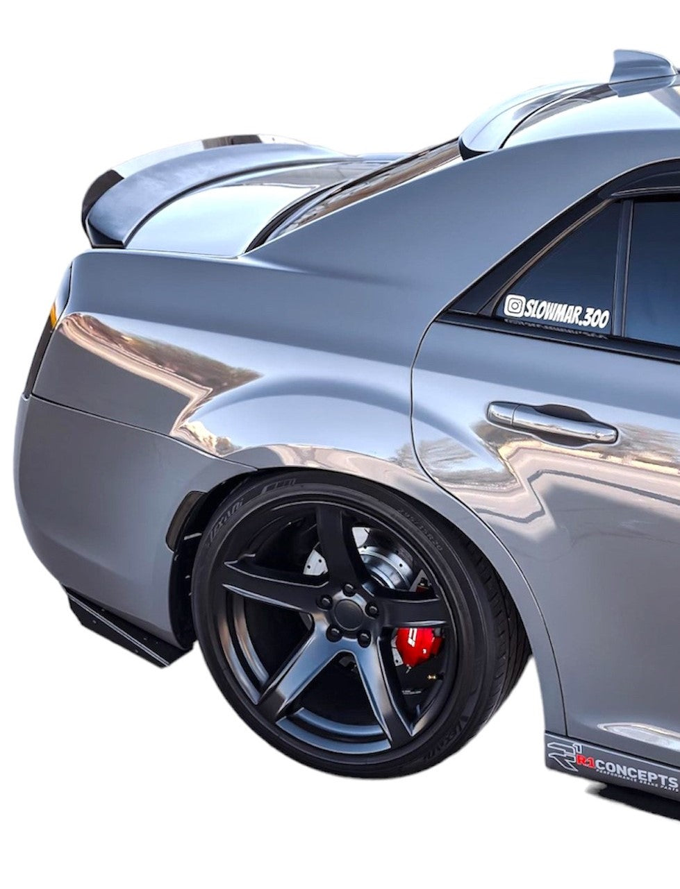 Authority Motorsport Rear Side Wings Storm Edition 4 Piece Compatible with Chrysler 300 2015-2023